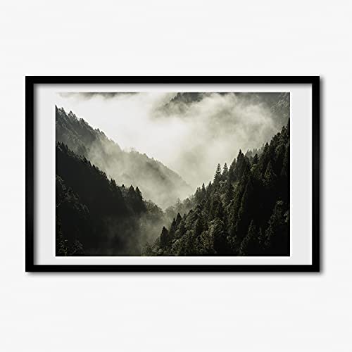 Tableau moderne forêt pour créer une ambiance zen dans votre salon