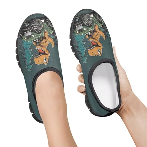 Running Shoes Boys Girls Slip On Sneakers Breathable Mesh Casual Walking Shoes Loafers Non Slip Sports Shoe Black Sole Size 11-153