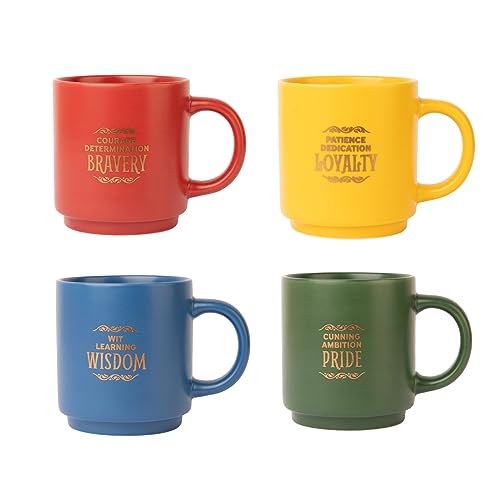 Grupo Erik Mugs Set of 4 - Harry Potter Merchandise, 9 cm high by 8 cm in diameter - Image 2