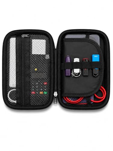 Image of IRONFIX TechMate Gadget Organizer Case | Travel Electronics Accessories Bag for Charger, Cables, Power Bank, Earphones & Hard Drive | Portable Waterproof Hard Pouch