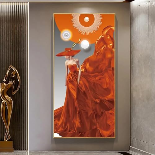 Beauté art figure sur toile pour illuminer un salon sans éclat
