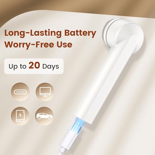 DOCOCO Facial Cleansing Brush, Electric Face Scrubber with 2 Rotational Directions, 3 in 1 Facial Brushes for Cleaning and Exfoliating, 3 Speeds Adjustable, Waterproof Face Wash Brush for Men Women - Thumbnail 5