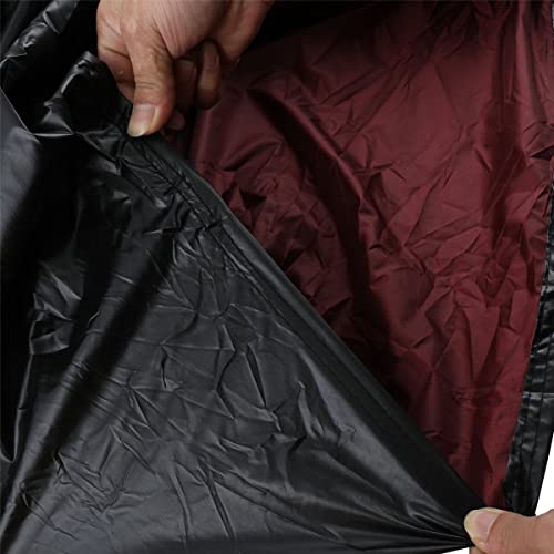 L-home Wohnmobil Abdeckung Schutzhülle Abdeckplane Dachschutz Dachschutzplane Plane Dachplane Caravan für Wohnwagen und Wohnmobile, 3x6.5m(Schwarz)