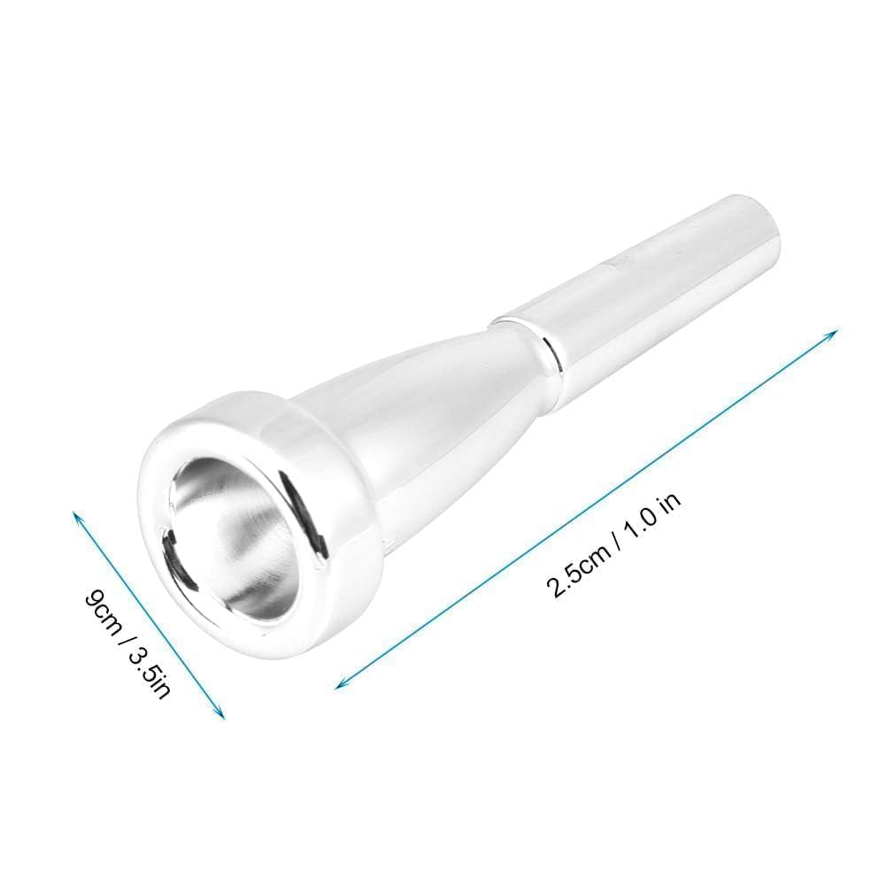 Boquilla para Trompeta Boquilla para Trompeta Tamaño 3C Boquilla para Trompeta(Plata)