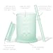 Olababy Silicone Training Cup with Straw Lid | Babies Water Drinking Cup | 6+ Mo Infant To 12-18 Months Toddler | Sippy Cup For Kids & Smoothie Cup | Baby Led Weaning (Mint, 5 oz)