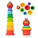 Kids Preferred World of Eric Carle The Very Hungry Caterpillar Bath Time Stacking Cup Set with Caterpillar Head Squirty Perfect for Water Play Ages 12 Months and Up