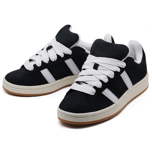 Shecret Fette Schnürsenkel für Adidas Campus 00s, 2 Paar Packung 15mm Dicke Flache Breite Jumbo Schnürsenkel, Ersatzschnürsenkel für Sneaker Schuhe, Weiß