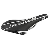 sillin 130 mm mtb L = 298 x B = 130 mm M-Wave Fritz – Sillín de Bicicleta, Color Negro, 298 x 130 mm