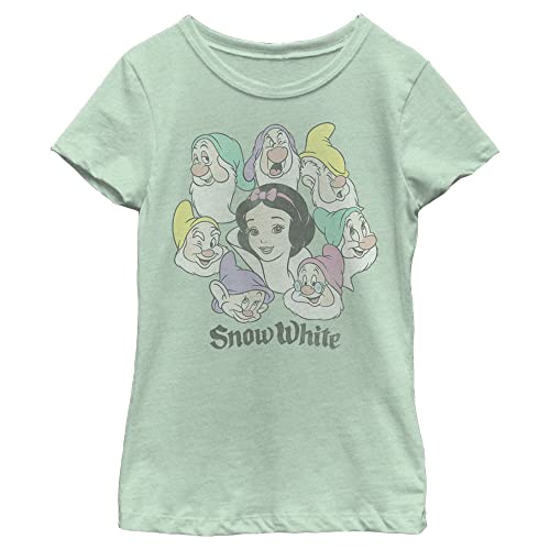 Image of Disney Girl's Snow White and the Seven Dwarfs Princess and Dwarf Group Portraits T-Shirt