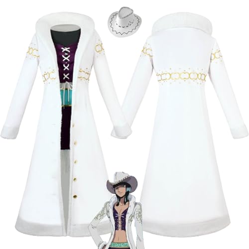 bbganlian Anime One Piece Nico Robin Cosplay Costume Tenue Monkey D. Luffy Jeu de Rôle Uniforme Ensemble Complet Halloween Carnaval Fête Habiller avec...