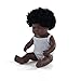 Miniland – Muñeco bebé Africana Niña de vinilo suave de 38cm con rasgos étnicos y sexuado para el aprendizaje de la diversidad con suave y agradable perfume. Presentado en caja de regalo.
