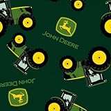 JD Farm Toss Green Cotton Fabric