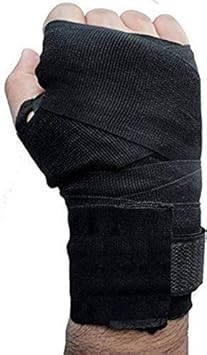 Best in Class Boxing Hand Wrap for Men & Women (Free Size) (Black)