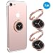 Finger Ring Stand 2 Pack, Ant Saver 360° Rotary Cell Phone Holder Finger Loop Grip Mount Universal Smartphone Kickstand for iPhone 6/6s Plus, iPhone 7/7 Plus, Samsung Galaxy S8/S8 -Black+ Rose Gold