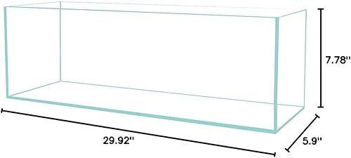 Miniatura 8 de Estantería de vidrio de hierro bajo de 6 galones, acuario de 0.197 in - (29.92 x 5.90 x 7.87 pulgadas)