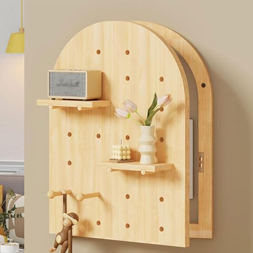 FUELIX Cubierta De Panel Eléctrico Montada En La Pared, Tapa Contador Luz, Cubrecontador, Tapa De Caja Eléctrica Decorativa Estante De Madera Caja De Tablero Oculto Cubierta B,50 * 85cm