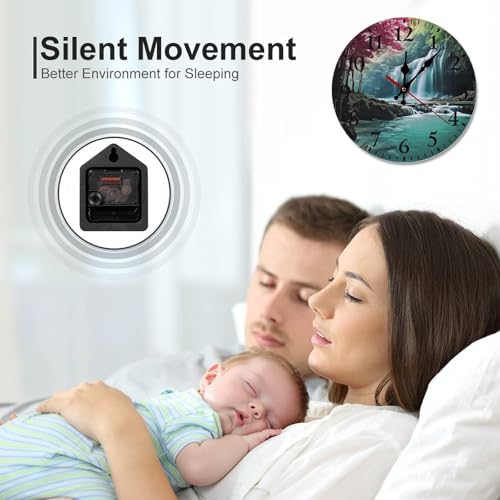 Reloj de Pared Redondo Silencioso con Numerales Árabes miniatura 6