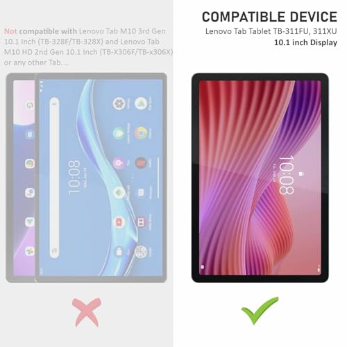 Image of SupCares Tempered Glass for Lenovo Tab Tablet TB-311FU / 311XU (10.1 Inch) With Installation Kit | Military-Grade Gorilla Screen Protector | Edge to Edge Coverage | Transparent