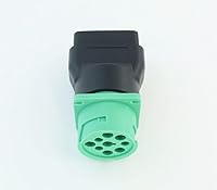 Vista 5 de Adaptador OBD2 macho a verde J1939 hembra