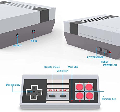 Retro Game Console With 620 Video Games,Classic Mini Game System With Wireless Controller, Hdmi Hd And Av Output Plug And Play Game Console,Retro Toys Gifts Choice. #TOP1