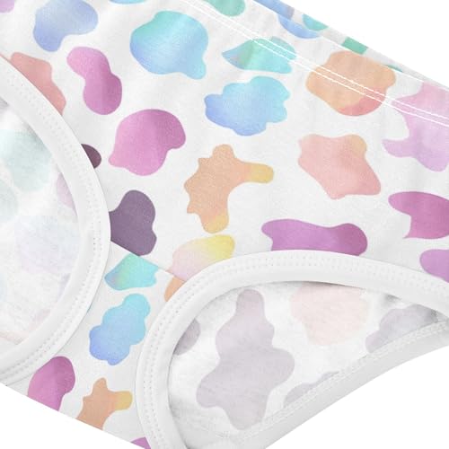 Aesthetic Toddler Underwear Floral 2t Cotton Girl Panties Cute Leopard Print Rainbow Briefs Kids Undies4