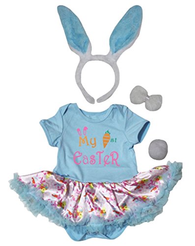 Body bébé fille bleu clair à pressions renforcées 0-24 mois