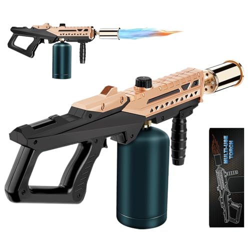 Image of Propane Torch Gun-Powerful Grill Torch Gun, Kitchen Torch Gun with Adjustable Flame, Flamethrower, High Power Cooking Torch for BBQ, Baking, Campfire, Welding (Propane Tank Not Included)