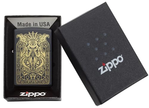 Image of Zippo Monster Windproof Lighter - Fierce Creature Color Image Design on Street Chrome, Refillable, (BIS Certified)