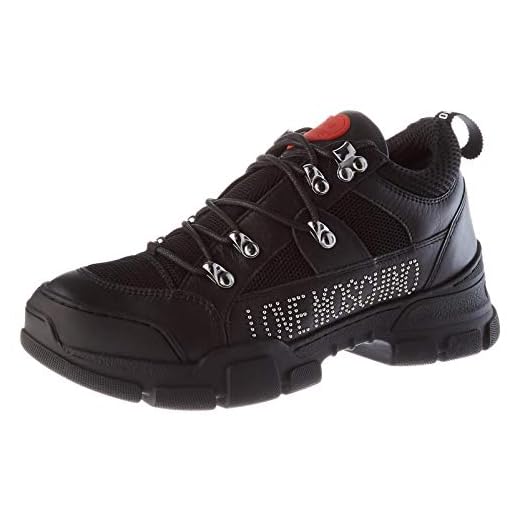 Love Moschino Ja15434g0bja5 träningsskor för kvinnor, Svart, 38.5 EU