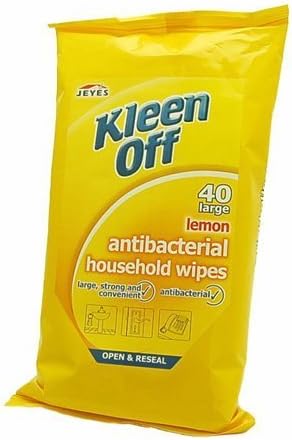 40 X Kleen Off Multi Purpose Household Cleaning Wipes Extra Tough Clean Fast DEL