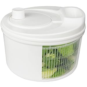 Greenco Easy Spin Manual Salad Spinner, 4 -Quart