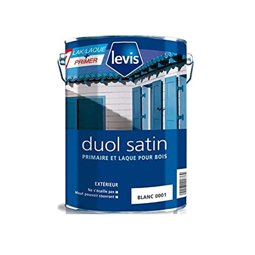 Primaire et laque pour bois Duol Levis satin blanc - Contenance: Pot de 1 L