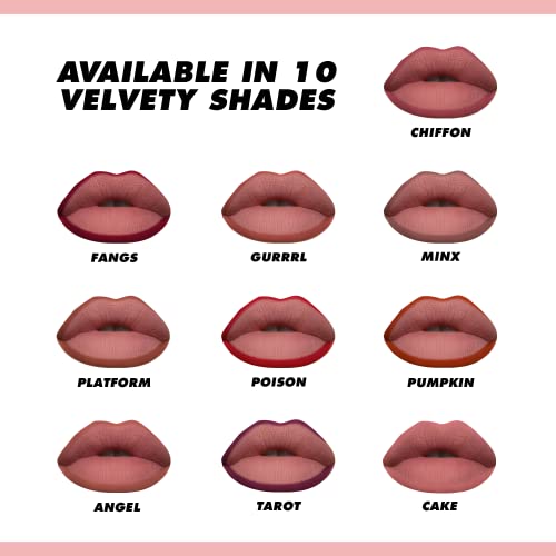 Lime Crime Velvetines Lip Liner, Cake (Toasty Pink) - Soft & Creamy Texture - Long-Lasting Nude Matte Lip Lining Pencil - Waterproof Formula, Won't Smudge Or Transfer - Vegan & Cruelty-Free #TOP4