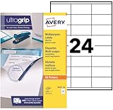 GRANDE QUANTITE - Le pack contient 2400 étiquettes réparties sur 100 feuilles, parfait pour des besoins d'étiquetage importants.