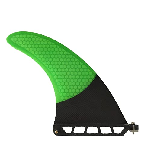 UPSURF Longboard Fins, Fiberglass+Honeycomb+Carbon, Professional Surfboard Fins (Green, 8 inch) - Thumbnail 2
