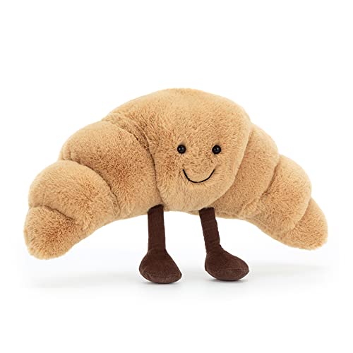 jellycat amuseables croissant stuffed toy small 85 inches - pastry plush - fun gift idea
