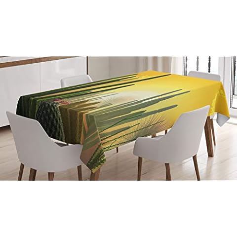 ABAKUHAUS Cactus Tablecloth for Dining Cover