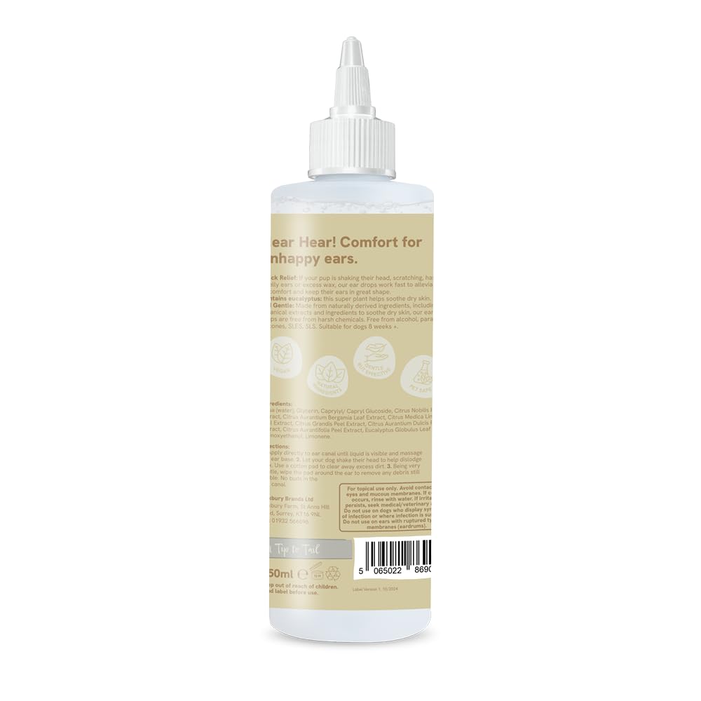 Tip Tail Dog Ear Cleaner, Soothes, Softens and Removes Ear Wax, Reduces Ear Odour, Redness and Irritation - Image 2