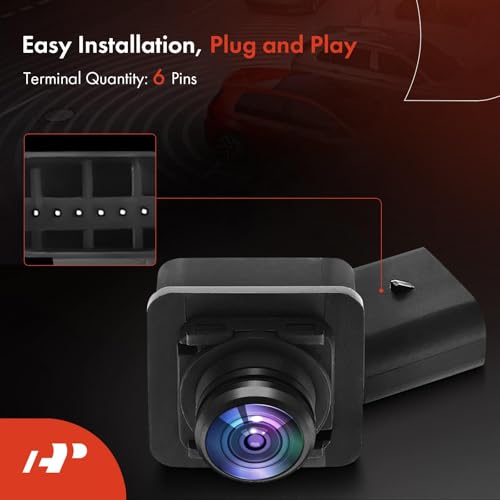 Image of A-Premium Right Park Assist Camera Front View Lane Depature Camera Compatible with Select Ford & Lincoln Models - 2015-2020 F-150 F150, 2016-2018 MKX, 2019-2022 Nautilus - Replace# FL3Z19G490A