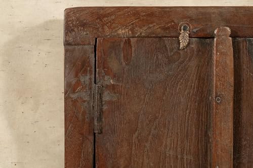 Biscottini Innentür Fenster L 44,5 x T 6,5 x H 59,5 cm - Holztür - Türen für Innen und Außen - Wohnkultur