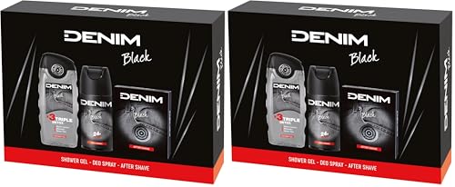 Denim - Regalo Uomo, After Shave Dopobarba 100 ml, Docciaschiuma