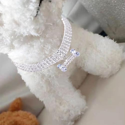 Collier de chien avec os en strass, le cadeau idéal pour chat et chiot - 3