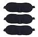 QTMY 3 PCS Gem Mindfold Sleeping Eye Mask for Women Men Girls Adults Eyepatch Blindfold Shade Travel Natural Sleep Aid Cover Light Guide Relax