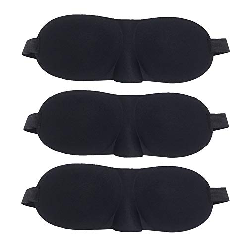 QTMY 3 PCS Sleeping Eye Mask for Women Men Girls Adults Eyepatch Blindfold Shade...