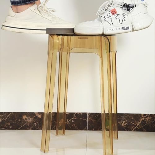 Tabouret de bar acrylique transparent empilable pour cuisine