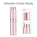 LISAPACK 8ML Atomizer Perfume Spray Bottle for Travel, Empty Refillable Cologne Dispenser, Portable Sprayer (Pink)