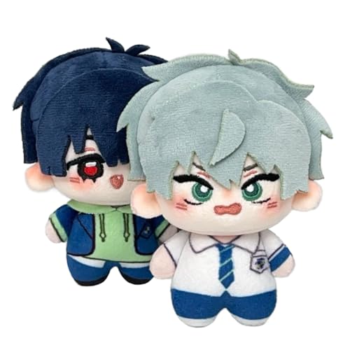 YLEAFUN 2PCS Ivan Plush Anhänger Anime Ivan Till Figur Kissen 10CM Cartoon Plüschspielzeug Geschenke Niedliche Schlüsselanhänger Tasche Dekoration