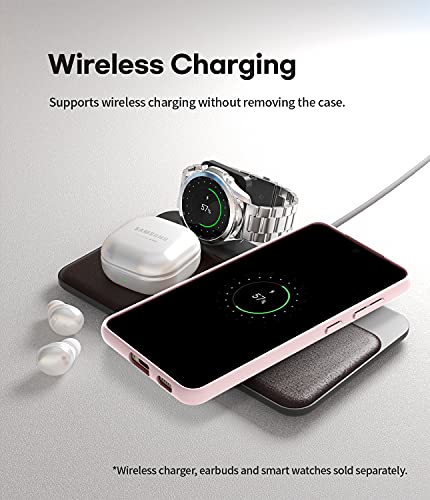 Coque Galaxy S21 FE rose silicone protection intégrale housse Goospery - 2