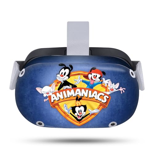 Head Case Designs Officially Licensed Animaniacs Logo Graphic Art Vinyl Sticker Skin Decal Cover Compatible with Meta Quest 2