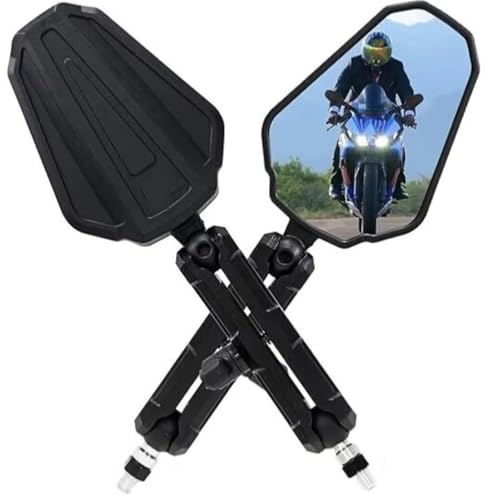 Retrovisores moto universales plegables con ángulo ajustable para manillar